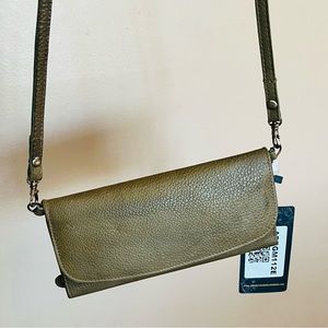 American Darling Wallet Crossbody Olive Leather